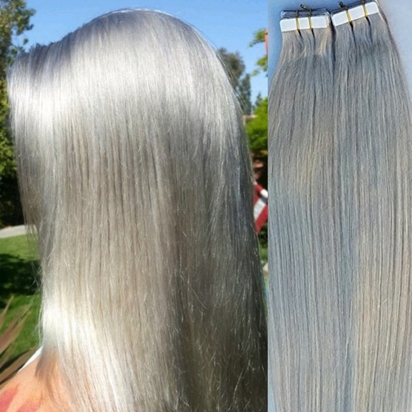 Hair Faux You Accessories 18 Human Tape In Hair Extensions Light